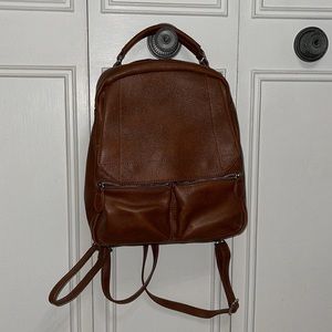Brown purse backpack